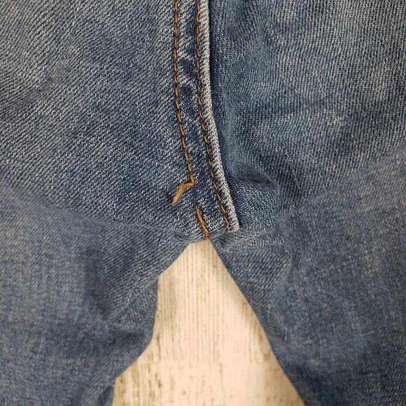 D-ID New York Destroyed Medium Wash Blue Denim Skinny Jeans Women's Size 26 - Picture 9 of 11
